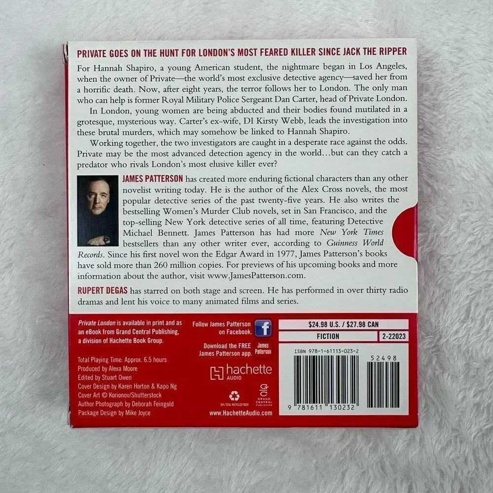 Private London James Patterson and Mark Pearson 6 Disc Audiobooks‎